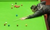 Ronnie O'Sullivan snooker action shot
