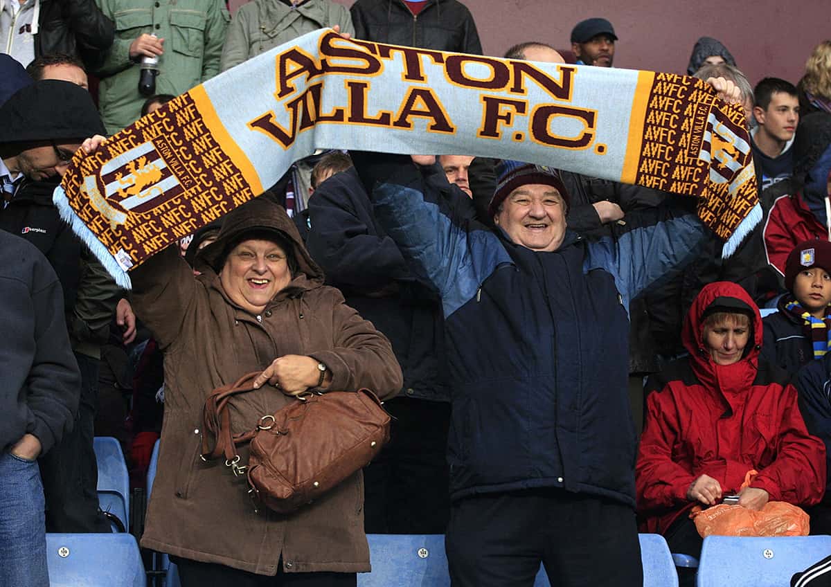 Spreadex sports spread betting Top 10 slowest scoring Teams in Premier League History Aston Villa fans crowd