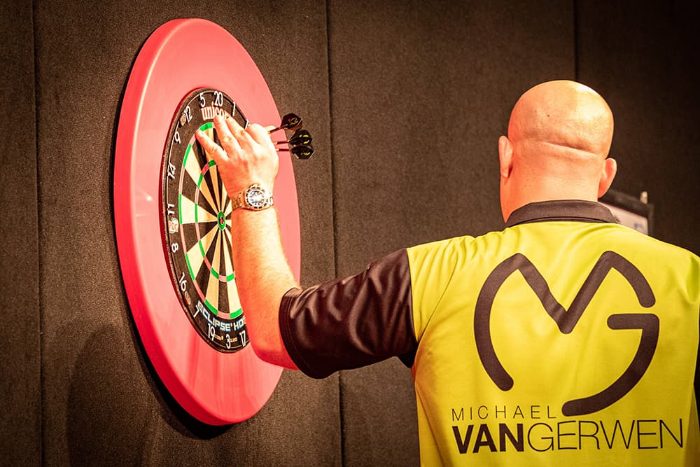 Spreadex sports spread betting World Matchplay Darts Michael van Gerwen darts board