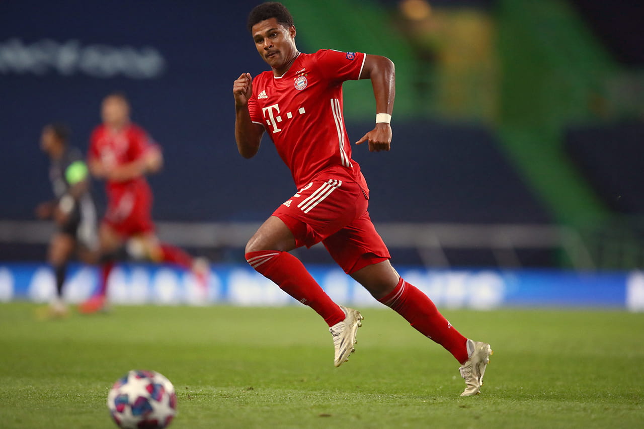 Spreadex sports football spread betting Serge Gnabry Bayern Munich Champions League 2020/21 2019/20