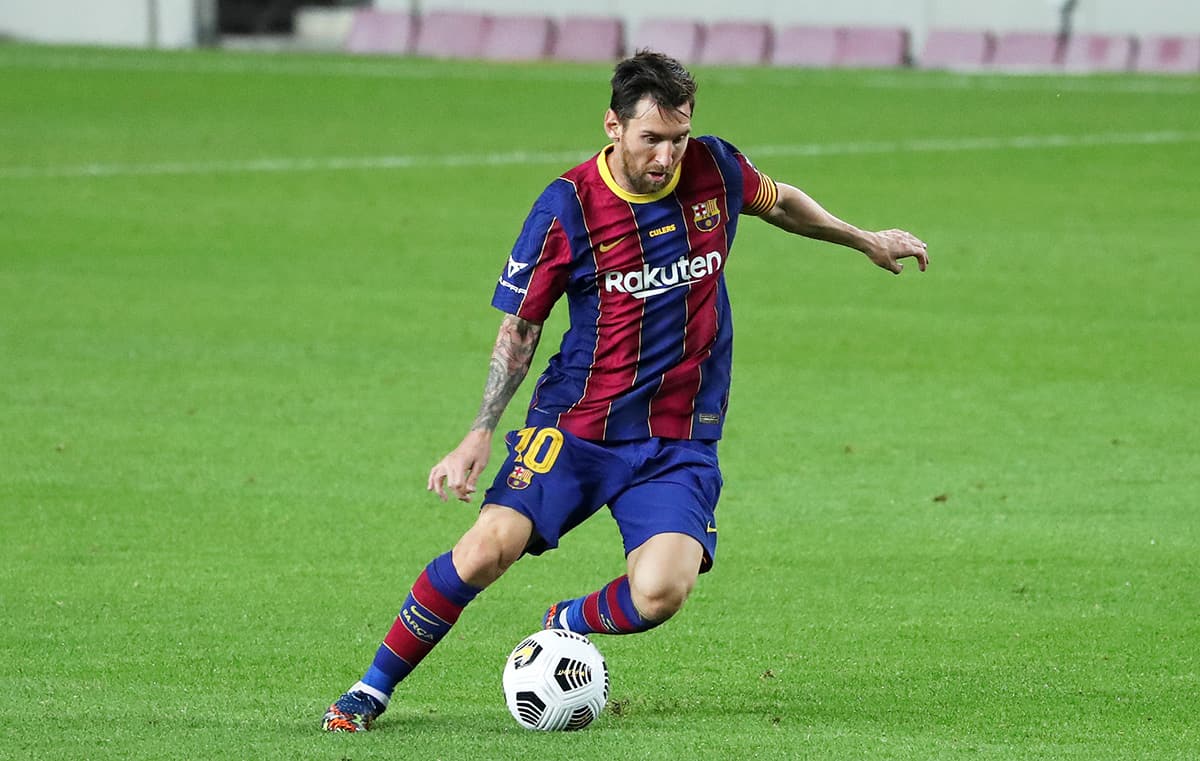 Spreadex Sports Spread Betting Image Lionel Messi Barcelona 2020/21