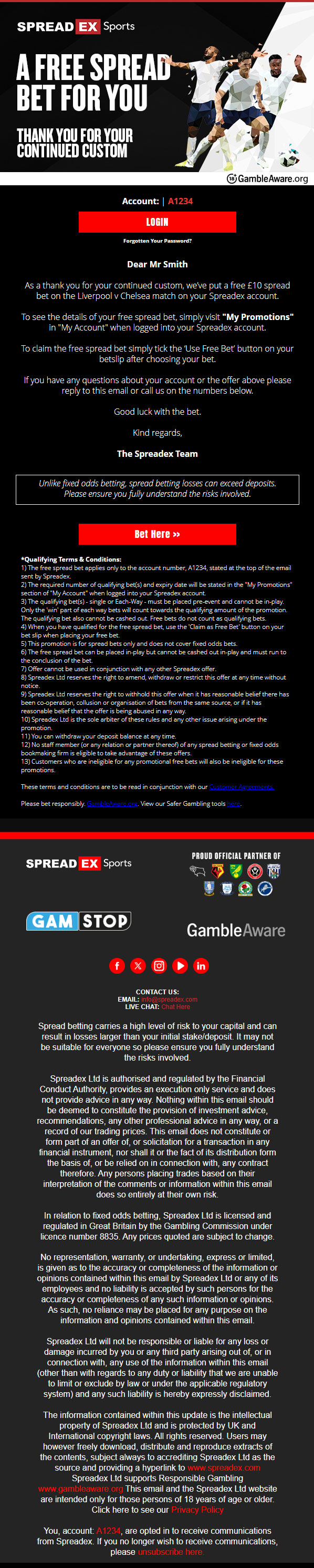 505707 Spreads Free Reward Bet